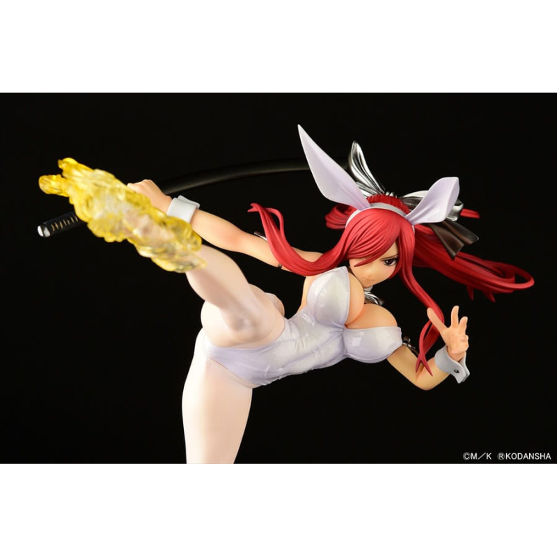 Figuras Fairy Tail statuette 1/6 Erza Scarlet High Kick White Bunny Ver. 37cm