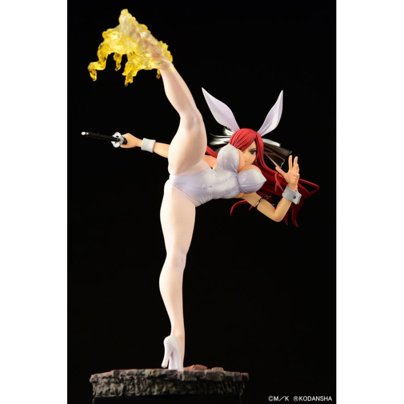 Orca Toys Fairy Tail statuette 1/6 Erza Scarlet High Kick White Bunny Ver. 37cm