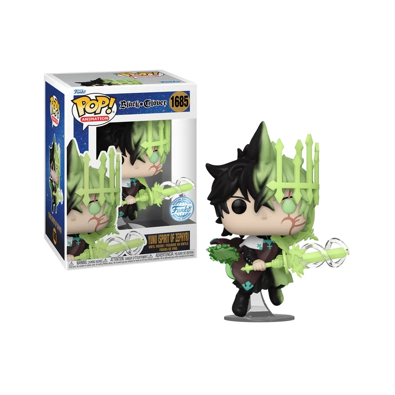 Figura Pop BLACK CLOVER - POP Animation N° 1685 - Yuno (Spirit of Zephyr)