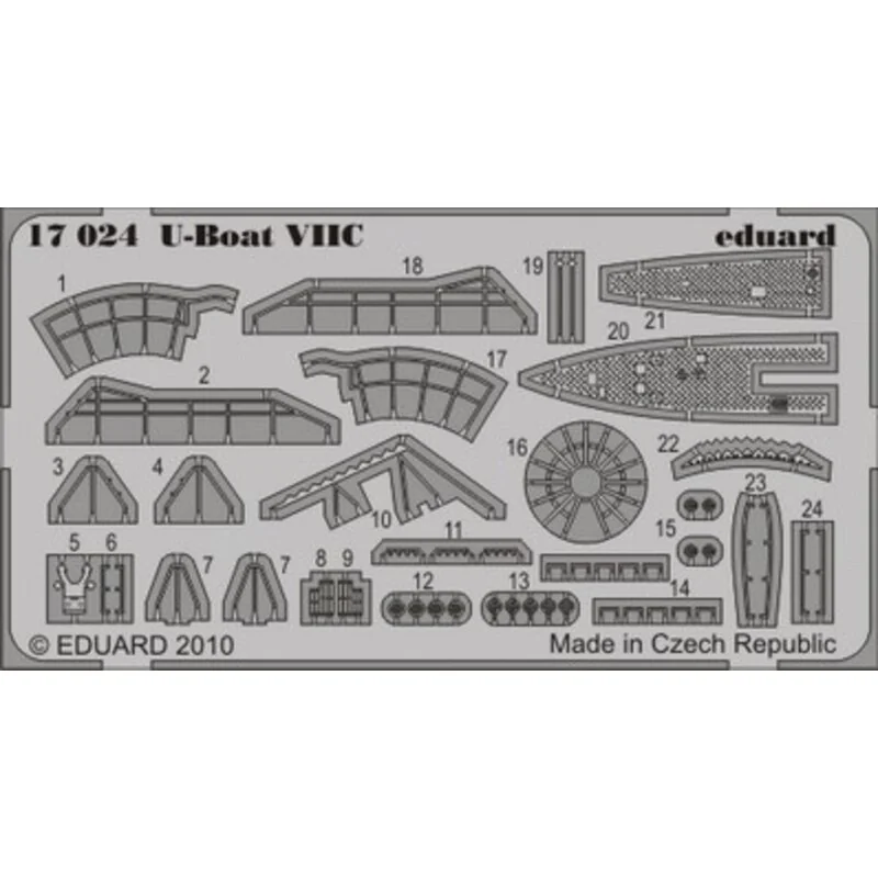 1:350 U-Boat VIIC (diseñado para ser ensamblado con maquetas de Revell)