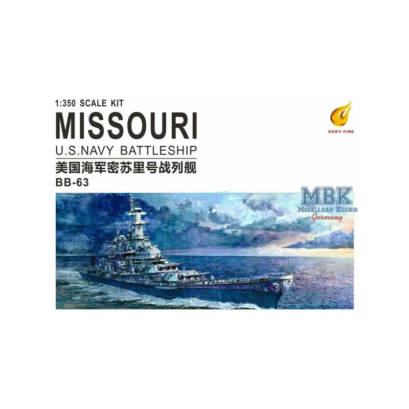 Maqueta U.S. Navy Battleship BB-63 USS MISSOURI