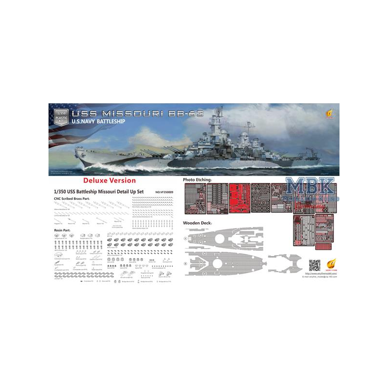 Maqueta U.S. Navy Battleship BB-63 USS MISSOURI-Deluxe Kit