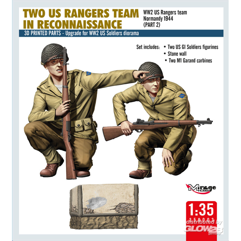 Maqueta militar TWO US RANGERS TEAM IN RECOGNITION