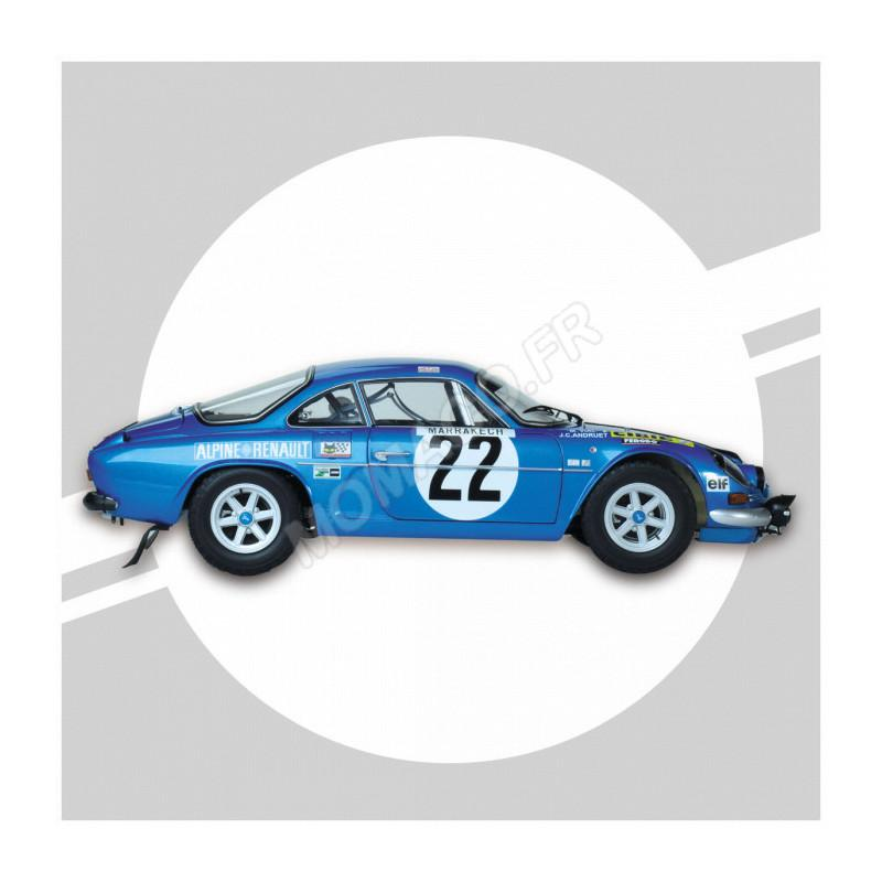 IXO MODELS ALPINE A 110 1600 S 22 JEAN-CLAUDE ANDRUET / MICHEL VIAL MONTE CARLO RALLY 1971 (FULL KIT)