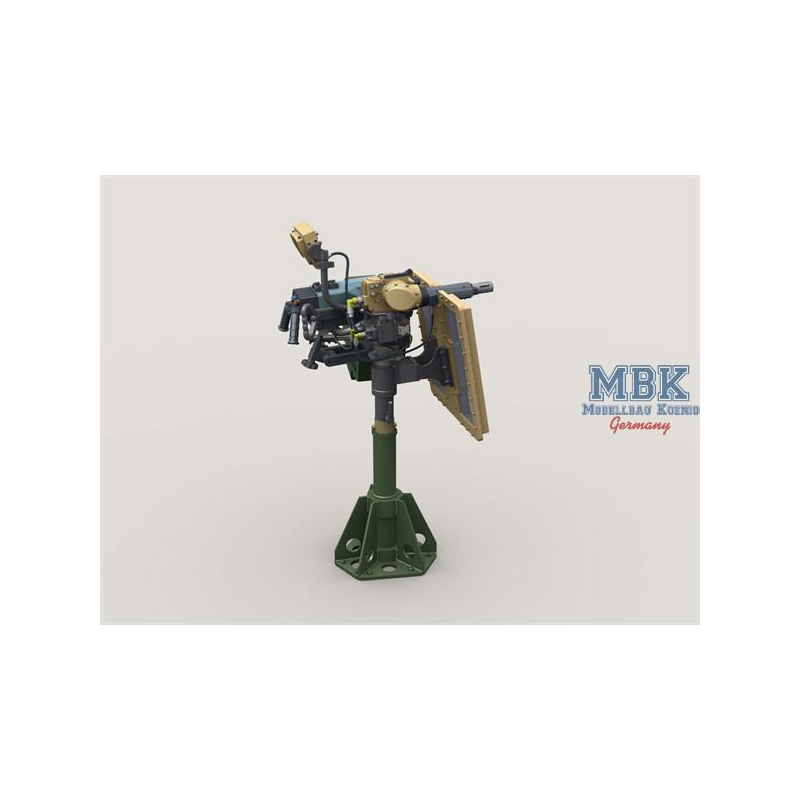 resina impresa en 3D MK47 Striker AGL w/ Transparent Gun Shield