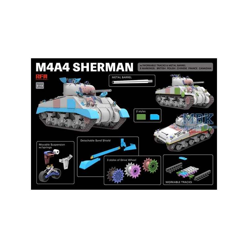 Maqueta militar M4 A4 Sherman