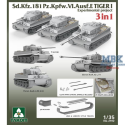 Maqueta militar Tiger I Sd.Kfz.181 Pz.Kpfw. VI Ausf.E Experimental