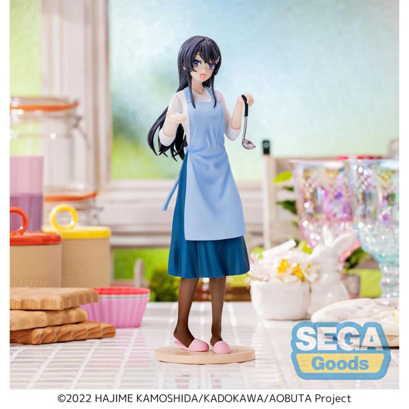 Figuras Rascal Does Not Dream of Bunny Girl Senpai Luminasta PVC statuette Mai Sakurajima Apron 14 cm