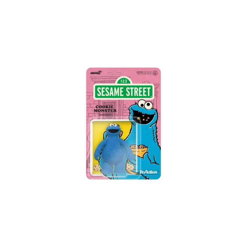 Figurita 1, Sesame Street ReAction Wave 02 Cookie Monster 10 cm Figure