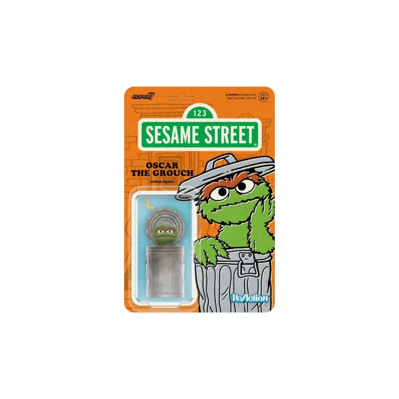 Figurita 1, Sesame Street ReAction Wave 02 Oscar the Grouch Figure 10 cm