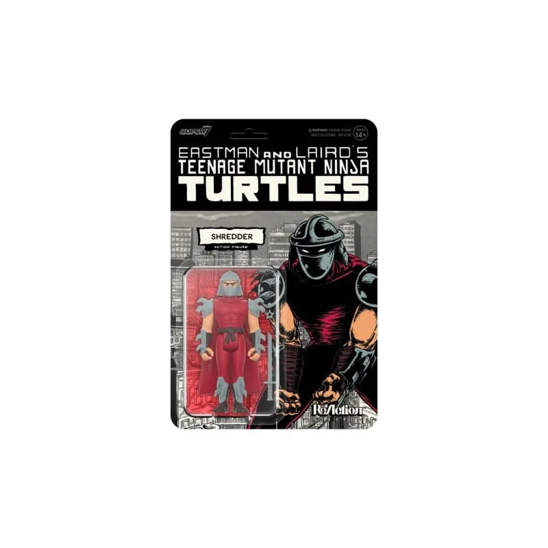 Figurita Ninja Turtles Figure ReAction Wave 11 Shredder (Comic Color) 10 cm