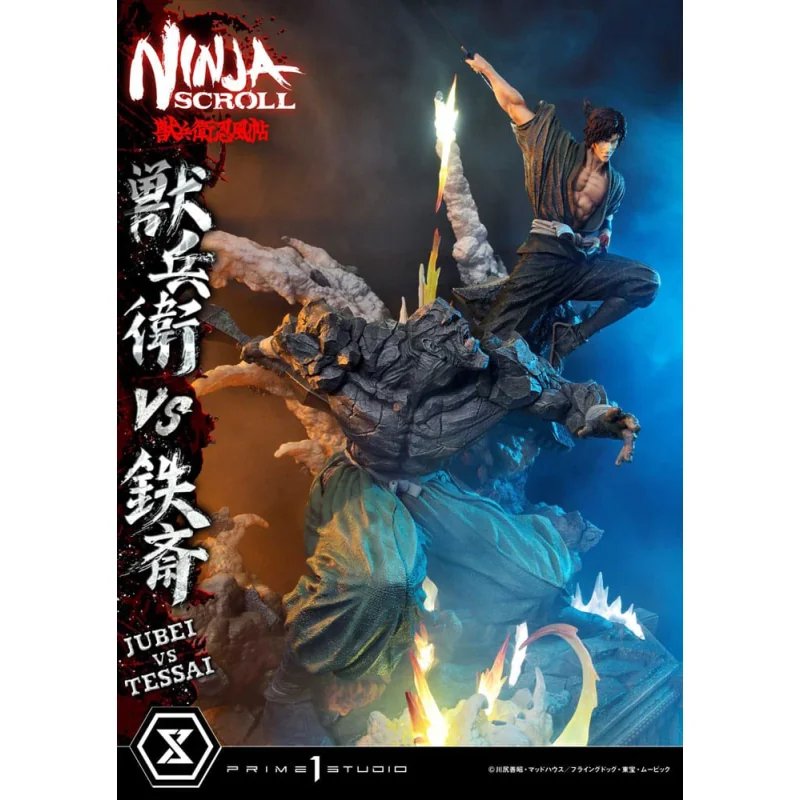 Estatuas Ninja Scroll statuette Ultimate Premium Masterline Series 1/4 Jubei Versus Testa 101 cm