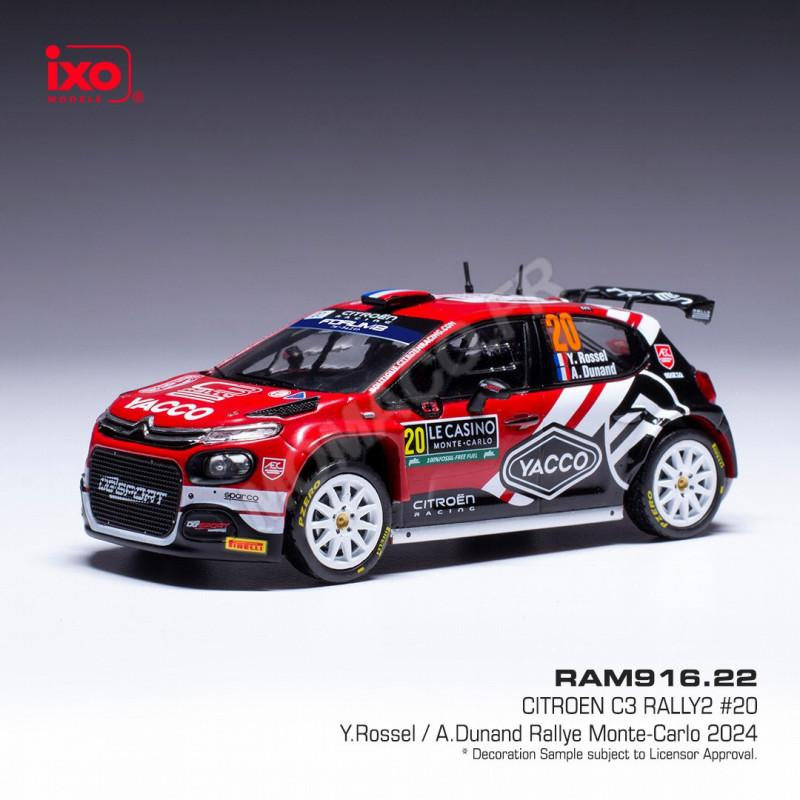 Miniatura CITROEN C3 RALLY 2 20 ROSSEL/DUNAND WRC RALLY MONTE-CARLO 2024