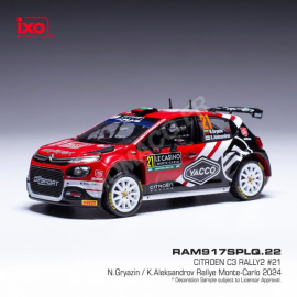 Miniatura CITROEN C3 RALLYE 2 21 GRYAZIN/ALEKSANDROV WRC RALLYE MONTE-CARLO 2024