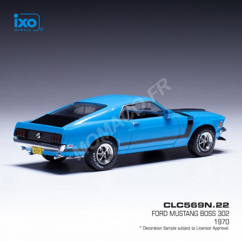 Coche en miniatura FORD MUSTANG BOSS 302 1970 BLUE