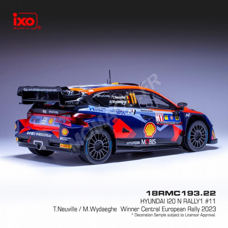 Coche en miniatura HYUNDAI I20 N 11 NEUVILLE/WYDAEGHE WRC1 CENTRAL EUROPEAN RALLY 2023