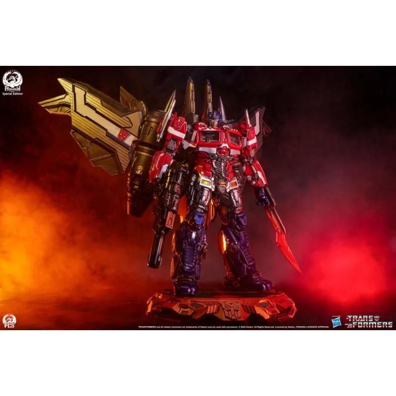 Estatuas Transformers statuette Museum Scale Optimus Prime Jet Convoy Edition 87 cm