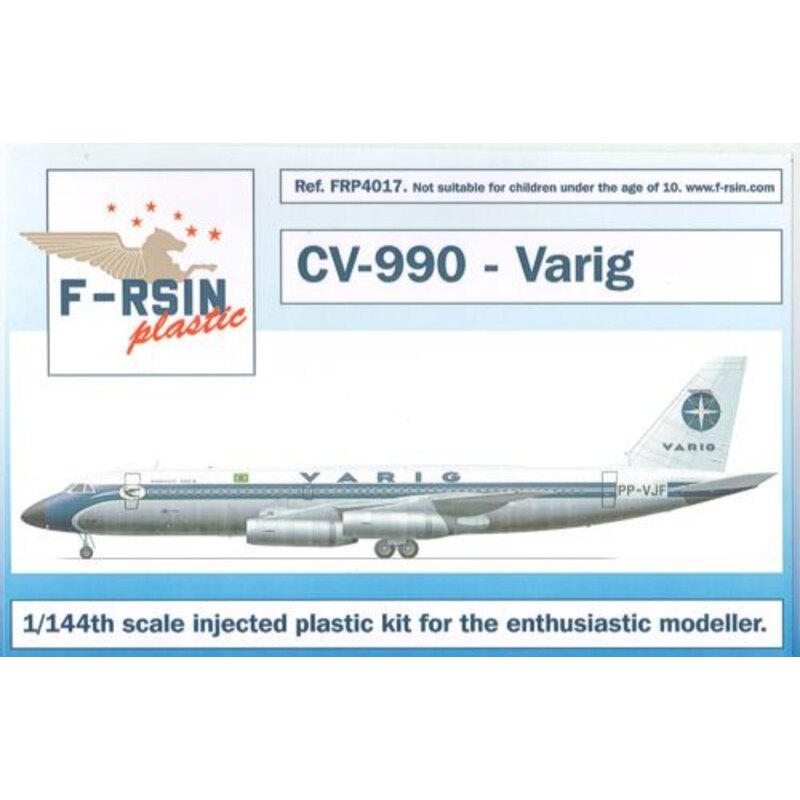 Convair CV-990. Decals Varig, silk-screened decals;