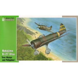 Maqueta Ki-27 Otsu Nate. Decals Over Malaya and Philippines