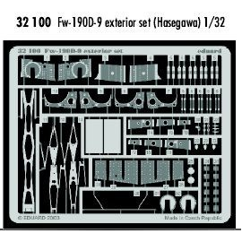  Focke Wulf Fw 190D-9 exterior set (diseñado para ser ensamblado con maquetas de Hasegawa)