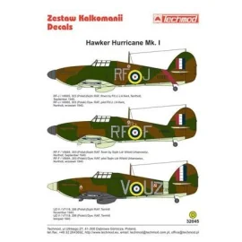 Hawker Hurricane Mk.I (3) V6665 RF-J 303 (Polish) Squadron Flt. Lt J.A.Kent Northolt 1940; V6684 RF-F 303 (Polish) Squadron Squa