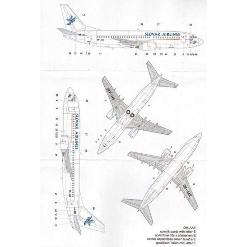 Boeing 737-300 SLOVAK Airlines OM-AAA//E