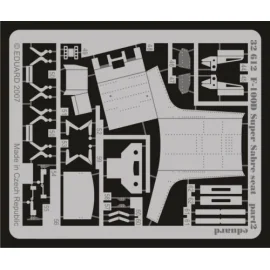North American F-100D Super Sabre seat PRE-PAINTED IN COLOUR! (diseñado para ser ensamblado con maquetas de Trumpeter)