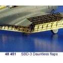 Douglas SBD-3 Dauntless flaps (diseñado para ser ensamblado con maquetas de Hasegawa)