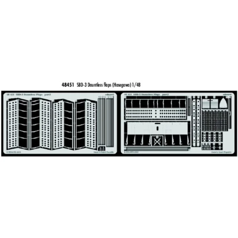 Douglas SBD-3 Dauntless flaps (diseñado para ser ensamblado con maquetas de Hasegawa)
