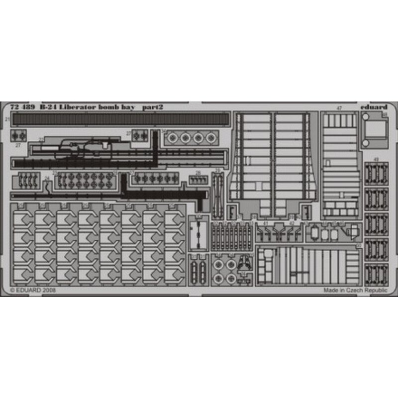 Consolidated B-24 Liberator bomb bay (diseñado para ser ensamblado con maquetas de Hasegawa)