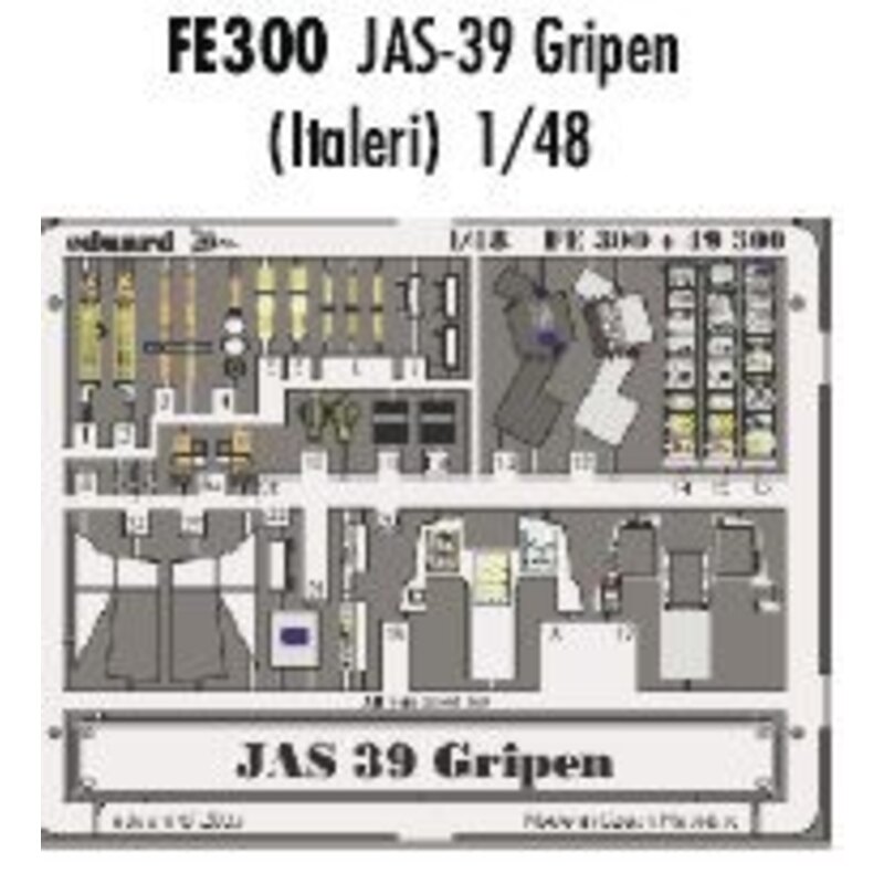 Saab JAS-39 Gripen PRE-PAINTED IN COLOUR! (diseñado para ser ensamblado con maquetas de Italeri) This Zoom set is a simplified v