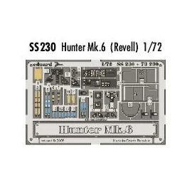 Hawker Hunter F.6 PRE-PAINTED IN COLOUR! (diseñado para ser ensamblado con maquetas de Revell) This Zoom set is a simplified ver