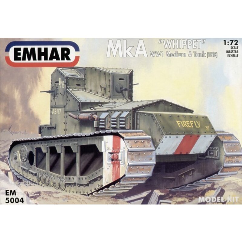 Maqueta militar Whippet WWI Medium tank