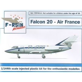 Maqueta de avión Dassault Falcon 20. Decals Air France