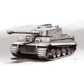 Maqueta Pz.Kpw.VI Tiger 1 Ausf E Mid production