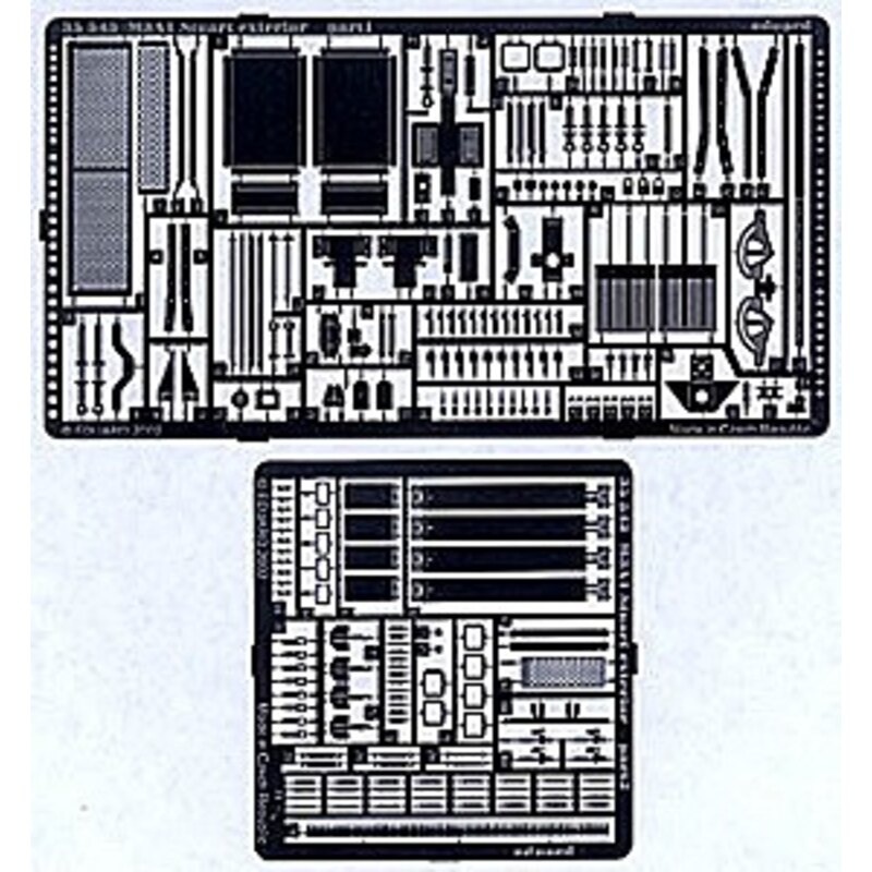 M3A1 Stuart exterior (diseñado para ser ensamblado con maquetas de Academy)