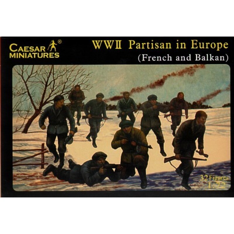 Figuras WWII European partisans. France/Balkans
