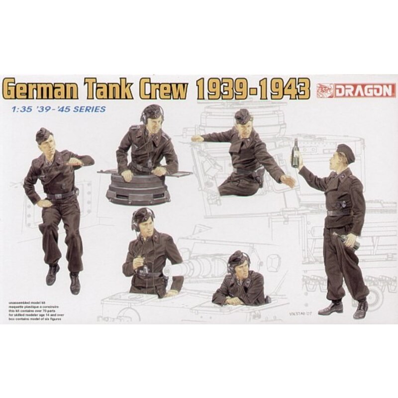 DN6375 German Tank Crew 1939-1943 x 6 figures