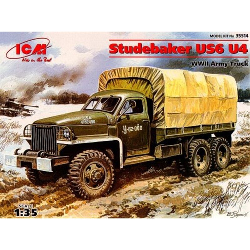 Studebaker US6 U4 with Soviet Medical Personnel