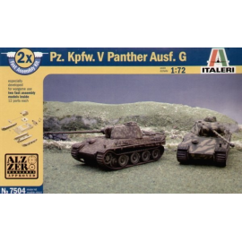 Maqueta Pz.Kpfw.V Panther Ausf.G Pack includes 2 snap together tank Kits
