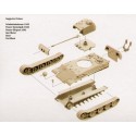 Maqueta militar Pz.Kpfw.V Panther Ausf.G Pack includes 2 snap together tank Kits