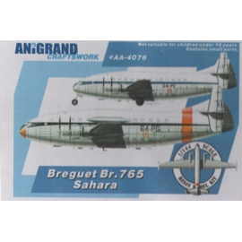 Maqueta Bregeut Br.765 Sahara. Military freighter version of Deux-Ponts. Includes bonus kits of the Mirage G8-01 / Sub-Ouest SO.