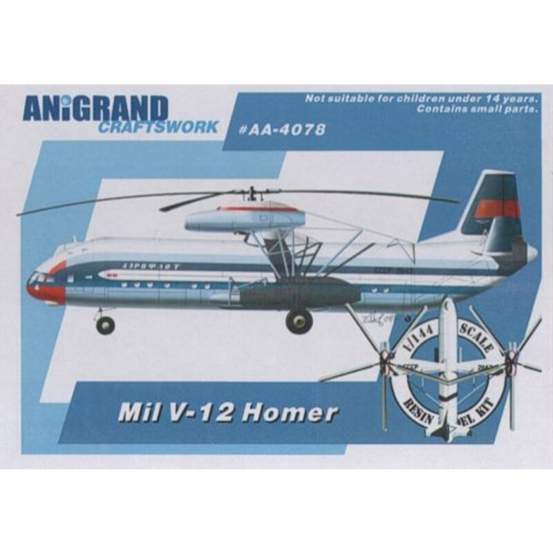 Mil V-12 Homer. Worlds largest helicopter. Includes bonus kits of the YaK-24 Horse / Kamov Ka-60 / Kamov A-16. In 1961, the Sov