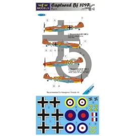 Captured Bf 109F Part I (designed to be used with Hasegawa and Zvezda kits) 