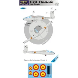 L-13 Blanik over Spain (designed to be used with Aeroteam and Modela kits) 