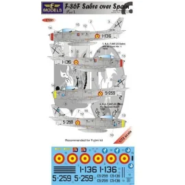 North-American F-86F Sabre over Spain Part I. (designed to be used with Fujimi kits) 