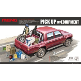 Maqueta Dual Cab Toyota Hi-Lux Pick Up Truck with mounted M82A1 Rifle/M240B Gun and equipment