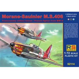 Maqueta Morane-Saulnier MS.406 4 decal variants for Vichy, Luftwaffe, Finland