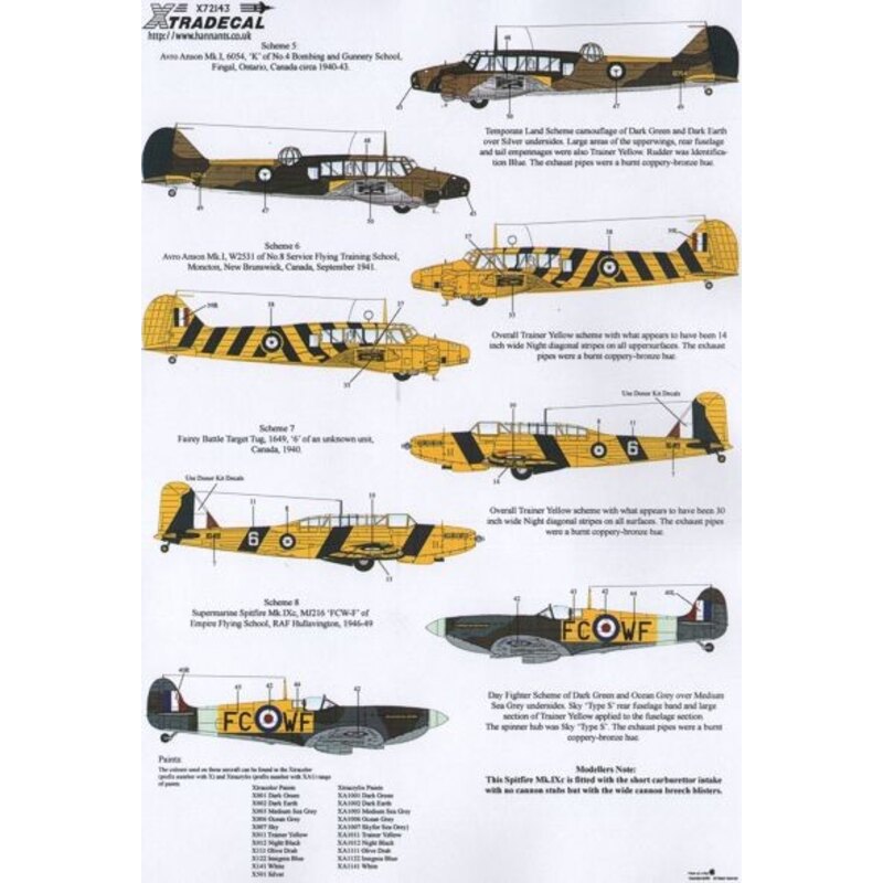 Commonwealth Trainers (8) Airspeed Oxford (3) 3583 ex BG365 24 Air School, Standard Beam Approach Flight, Nigel, Gauteng, South 