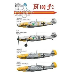 Messerschmitt Bf 109F-2. Includes.. Yellow 3 Oblt. Hans-Ekkehard Bob 9./JG 54 &lt; || Hptm. Hans Phillip I./JG 54 Yellow 5